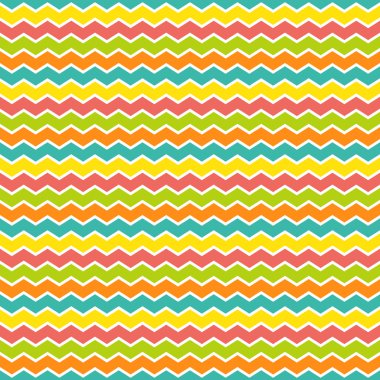 Dikişsiz zikzak desen, vektör çizim.