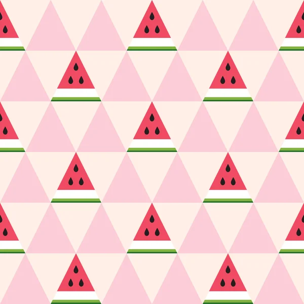 Karpuz dilimleri geometrik tarzı seamless modeli.