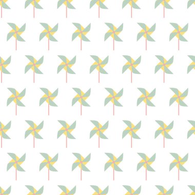 Colorful Pinwheel Seamless Pattern