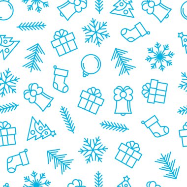 Anahat öğelerini ile Noel arka plan.