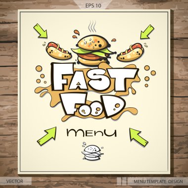 Fast food menü tasarımı