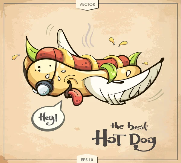 Image of hot dog — Stock Vector