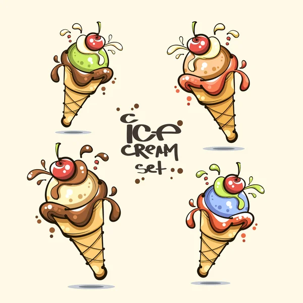 Set de helados — Archivo Imágenes Vectoriales