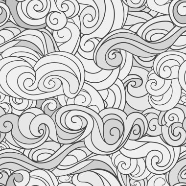 bukleler Dikişsiz desen vektör desen sallayarak.