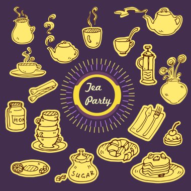 Çay partisi karalamalar