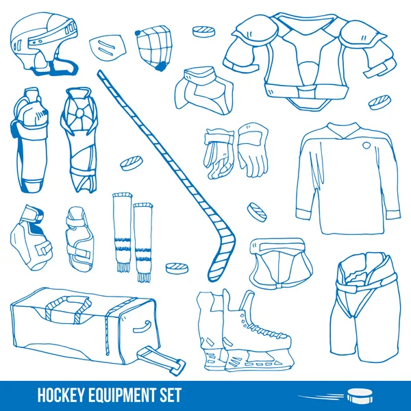 Хоккейное оборудование — стоковый вектор