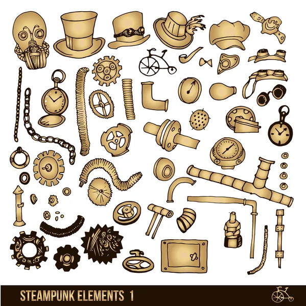 Steampunk öğeleri kümesi