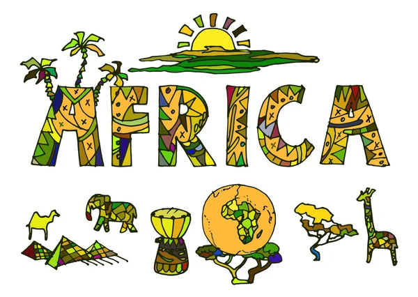 Symboles ethniques africains — Image vectorielle