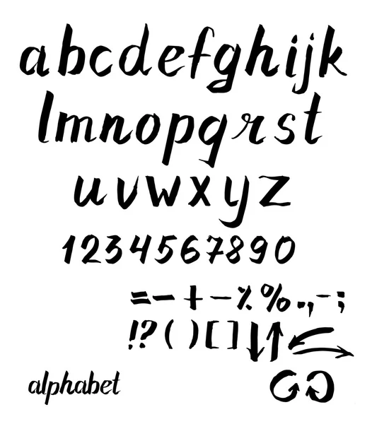 Vektor Alphabet handgezeichnete Tinte — Stockvektor