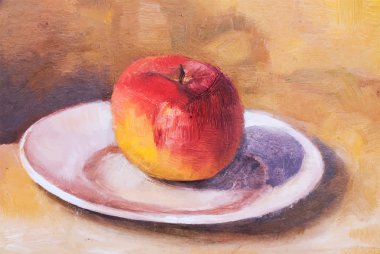 Vektör çizim, Kırmızı elma