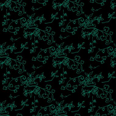 Vektör çiçeksiz desen