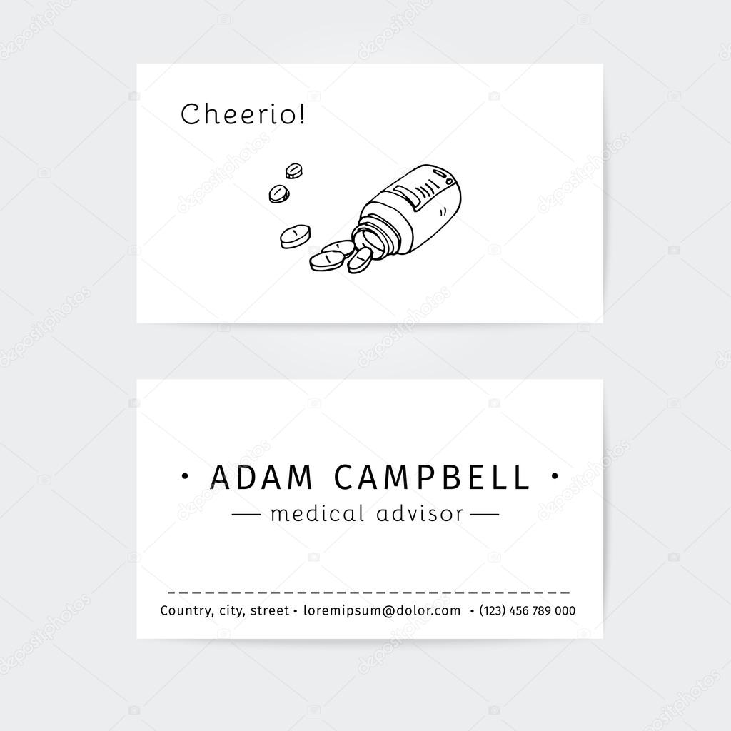 Business cards design template