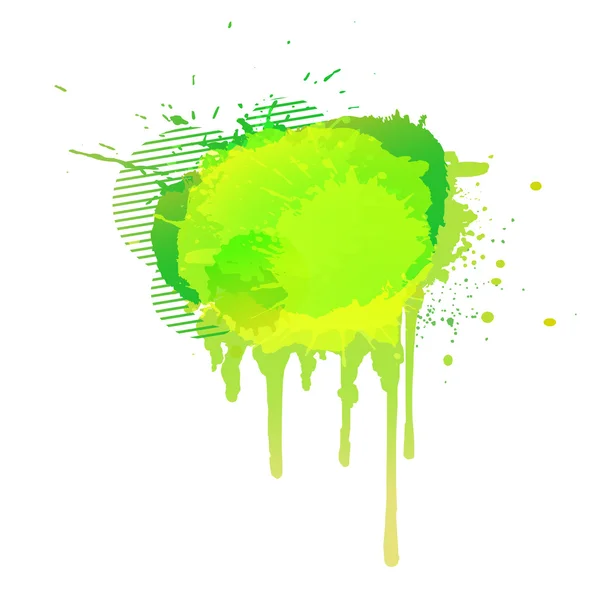 Acuarela abstracta colorido fondo amarillo claro verde. Vector — Vector de stock