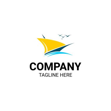 yelkenli ikonu vektörü, ilham logosu