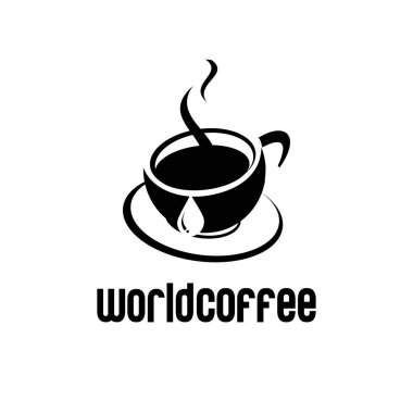 vektör fincan kahve, uluslararası kahve günü.