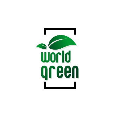 Taze yapraklarla sırıtma vektör illüstrasyonu