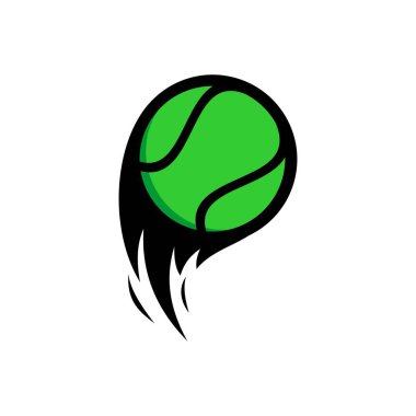 Tenis topu sporu basit tasarım 