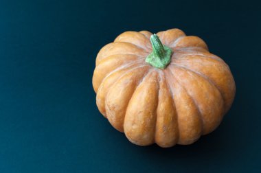 Siyah arka plan üzerine taze kabak