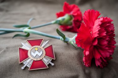 Bogdan Khmelnitsky (Ukrayna) sırasını. Natürmort zafer günü için özel