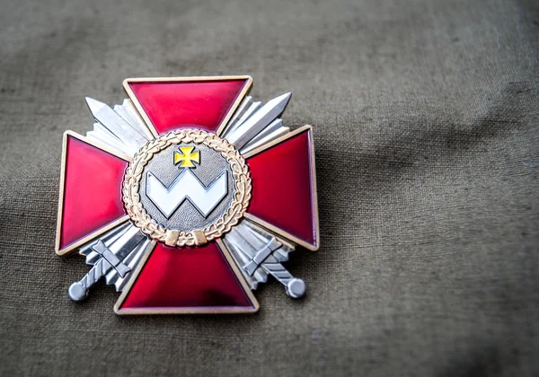 Order of Bogdan Khmelnitsky. space for inscriptions. May 9 — Stock Photo, Image