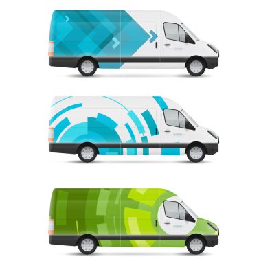 Mokup beyaz otobüs. Taşıma için dizayn şablonları. Reklam, iş ve şirket kimliği için damgalama.