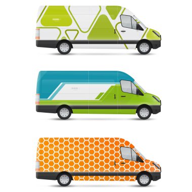 Mokup beyaz otobüs. Taşıma için dizayn şablonları. Reklam, iş ve şirket kimliği için damgalama.