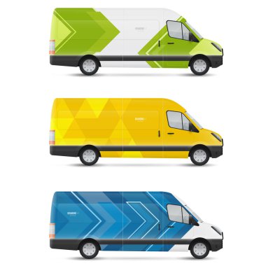 Mokup beyaz otobüs. Taşıma için dizayn şablonları. Reklam, iş ve şirket kimliği için damgalama.