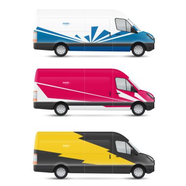 Mokup beyaz otobüs. Taşıma için dizayn şablonları. Reklam, iş ve şirket kimliği için damgalama.