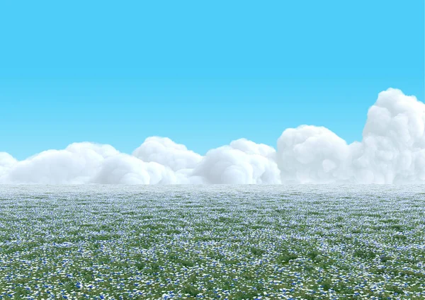 Hill stock image. Image of field, blue, freshness, cloudscape - 13264359