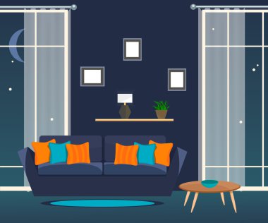 Mobilya. Gece oturma odası.