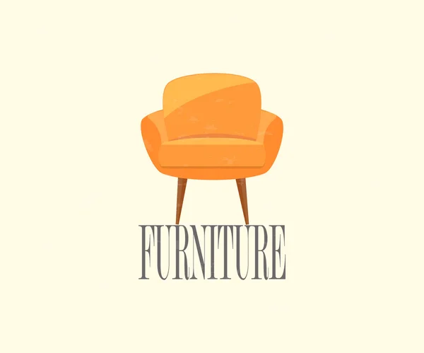Мебель. Современное кресло . — стоковый вектор