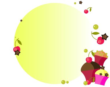 Tatlı kek - vektör görüntü