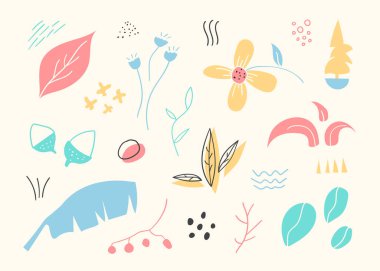 Soyut renkli karalama bitkileri arka planı