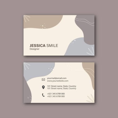 Zarif kartvizit tasarım şablonu