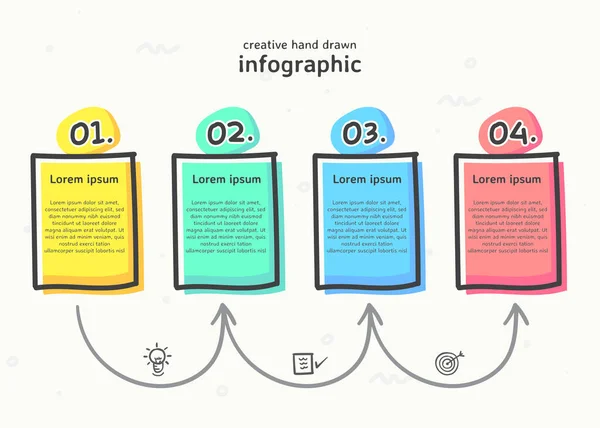Simgeyle çizilmiş yaratıcı el bilgisi