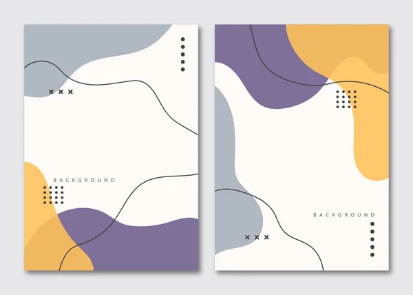 Minimalist el çizimleri sıvı şekiller arka plan