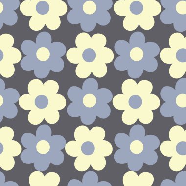 Gri dikişsiz arkaplan deseni üzerinde büyük geometrik vektör çizimi