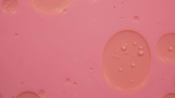 Or rose huile paillettes texture abstraite — Video