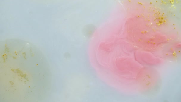 Or rose texture paillettes d'huile — Video