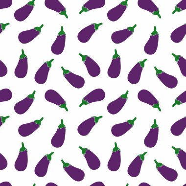 Patlıcansız patlıcan deseninin çizim vektörü grafiği