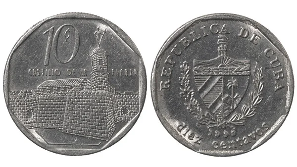 Fem Centavo Respublica Cuba 1999 Slott Fuerza — Stockfoto