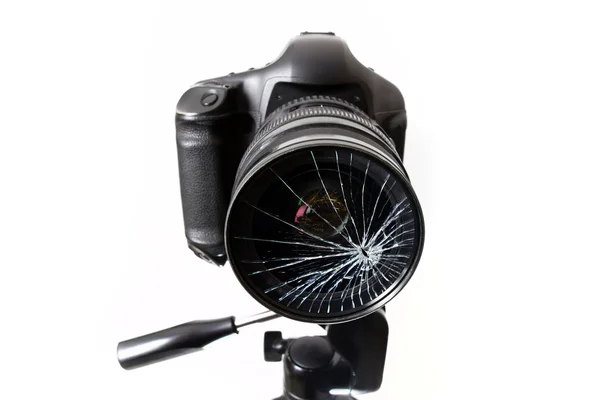 Kırık lens kamera