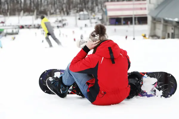 Snowboarder, active sports — Stock Photo, Image