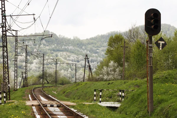 demiryolu, dağ manzarası