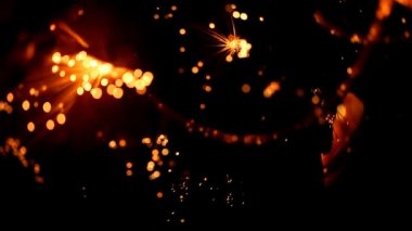 ışık soyut, sihirli parlaklık, hareket