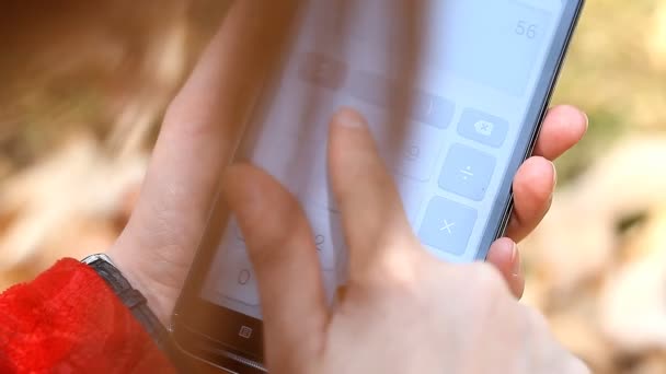 intelligent, gadget, affichage, main, gros plan 