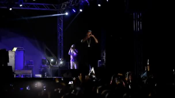 Das Konzert xzibit beim Festival z-games — Stockvideo