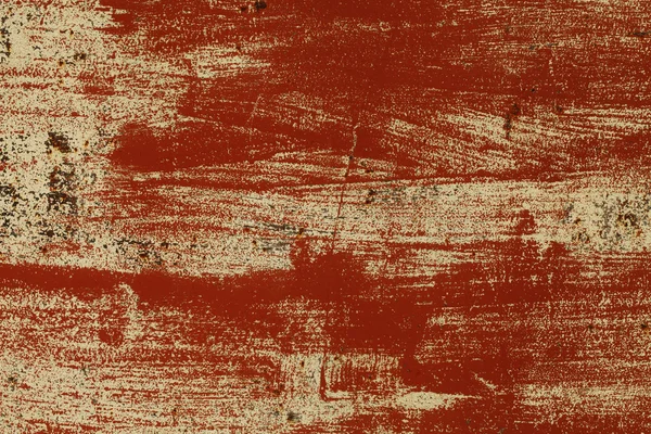 垃圾摇滚金属质感与裂纹的红漆 — 图库照片