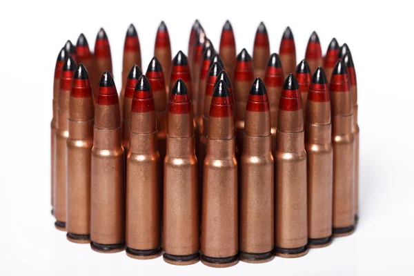 Many bullets in the shape of a circle — Stock Photo, Image