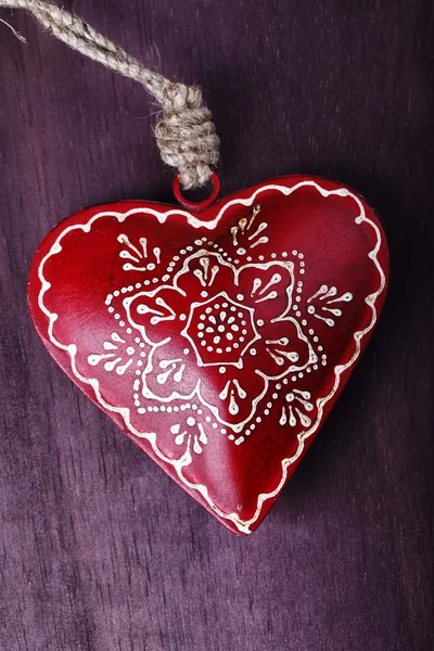 Decorative souvenir in the form of heart — Stock Photo, Image